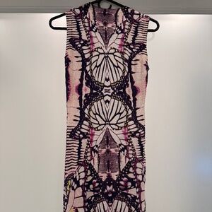 Just Cavalli Pink and Black Swim Coverup